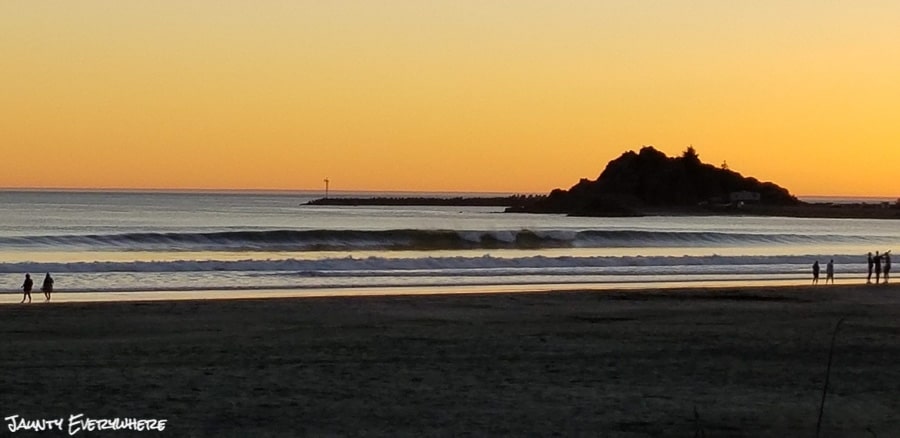 Crescent City, CA Beach at sunset