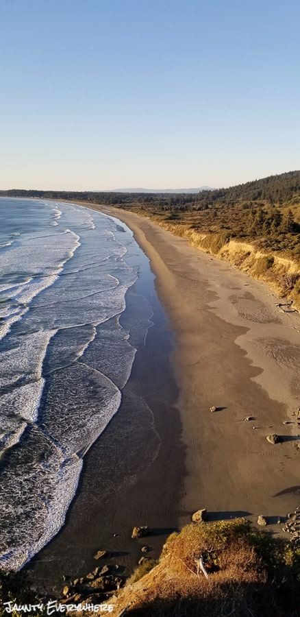 View of Enderts Beach in Crescent City California