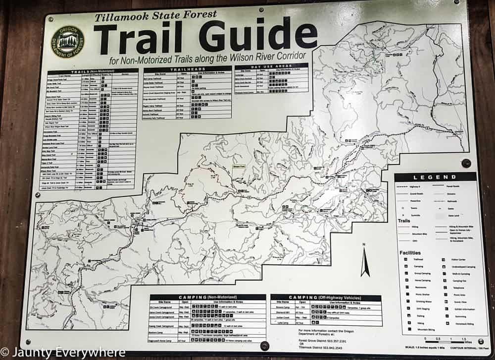Trail guide for the Tillamook State Forest