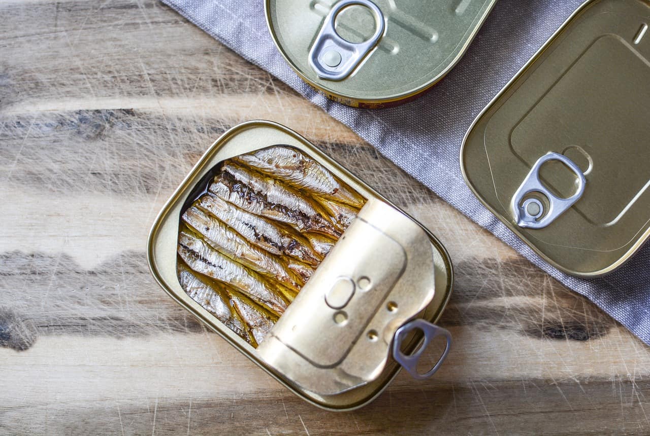 cans of sardines