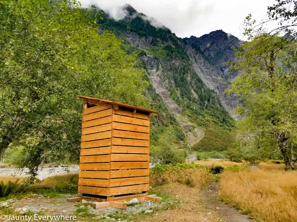 NPS outhouse in Olympia National Park
