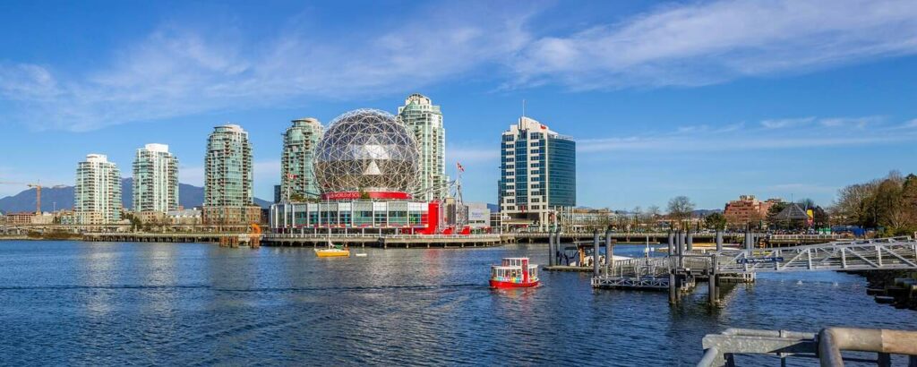 Vancouver, British Columbia waterfront skyline