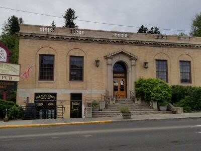 historic post office housing Paradise Creek Brewpub in Pullman, Washington