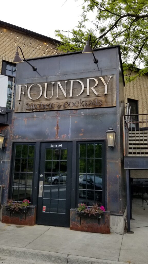 entrance to foundry restaurant in pullman
