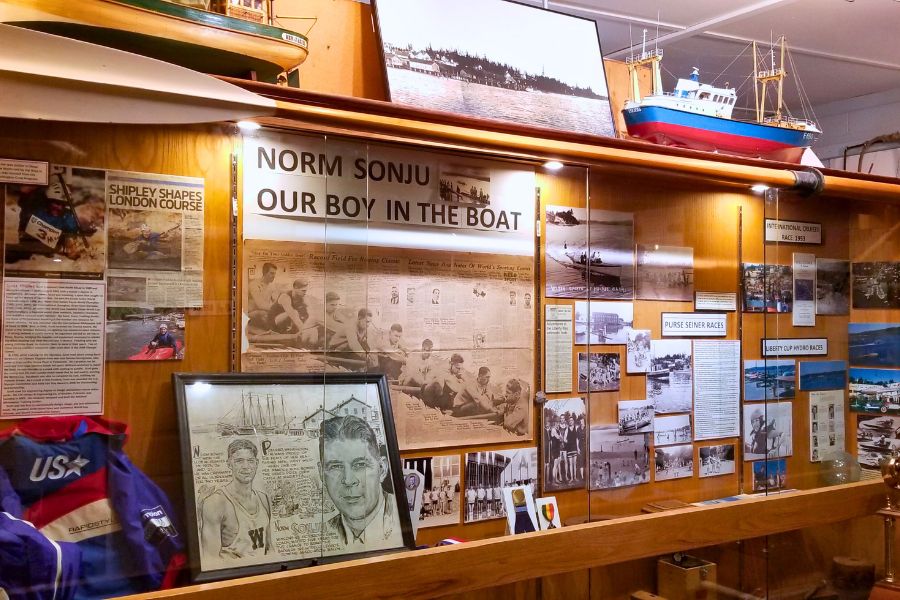 Maritime history display at the Maritime History Museum in Poulsbo